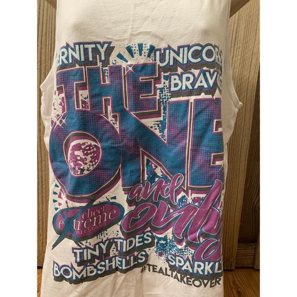 Cheer Extreme CEA White Tank Top Adult M - Picture 2 of 8